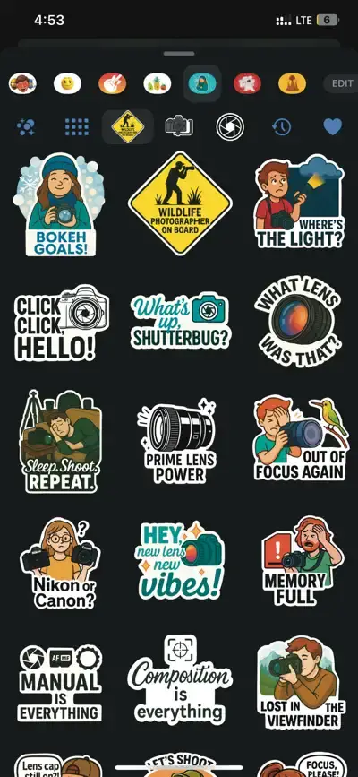 Photography Stickers - Fluntro — screenshot 2
