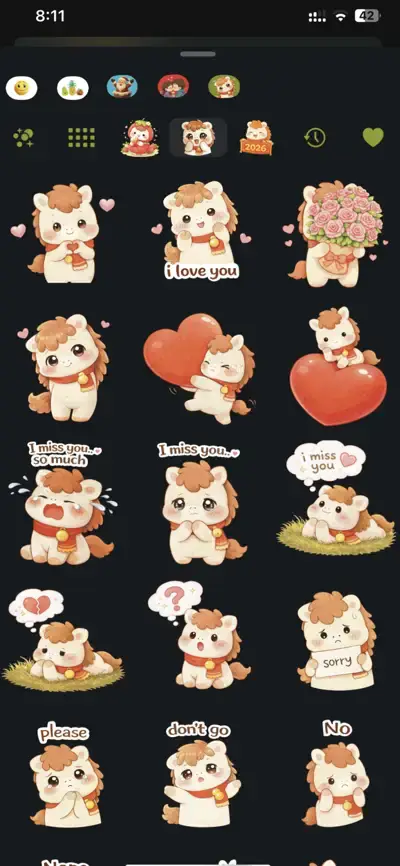 Anime Love Pony Sticker Pack — screenshot 3
